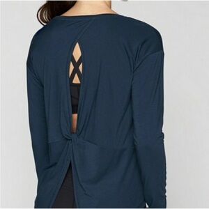 Athleta Essence Twist Open Back Long Sleeve